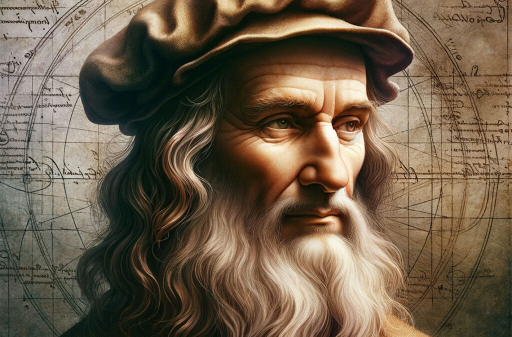 Leonardo da Vinci: El rostro del Renacimiento, cuya visión artística y científica forjó un legado eterno.