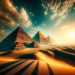 Atardecer sobre las Pirámides de Giza, un espectáculo de sombras y misterios milenarios que se extiende a través del tiempo.