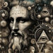 Enigma Da Vinci: Una fusión artística de símbolos y misterios, reflejando la profundidad y el misterio en las obras maestras de Leonardo.