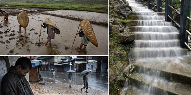 La vida en Mawsynram está íntimamente ligada a la lluvia/Foto: Hotspot Media