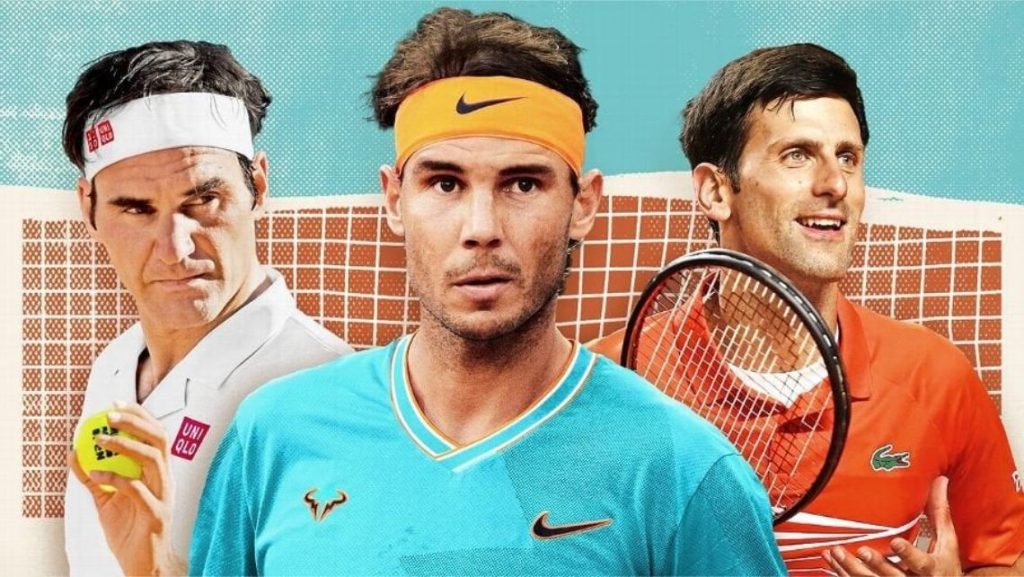 Roger Federer, Rafael Nadal y Novak Djokovic: Tres leyendas del tenis, conocidos como los 'Big Three'/Foto: ESPN