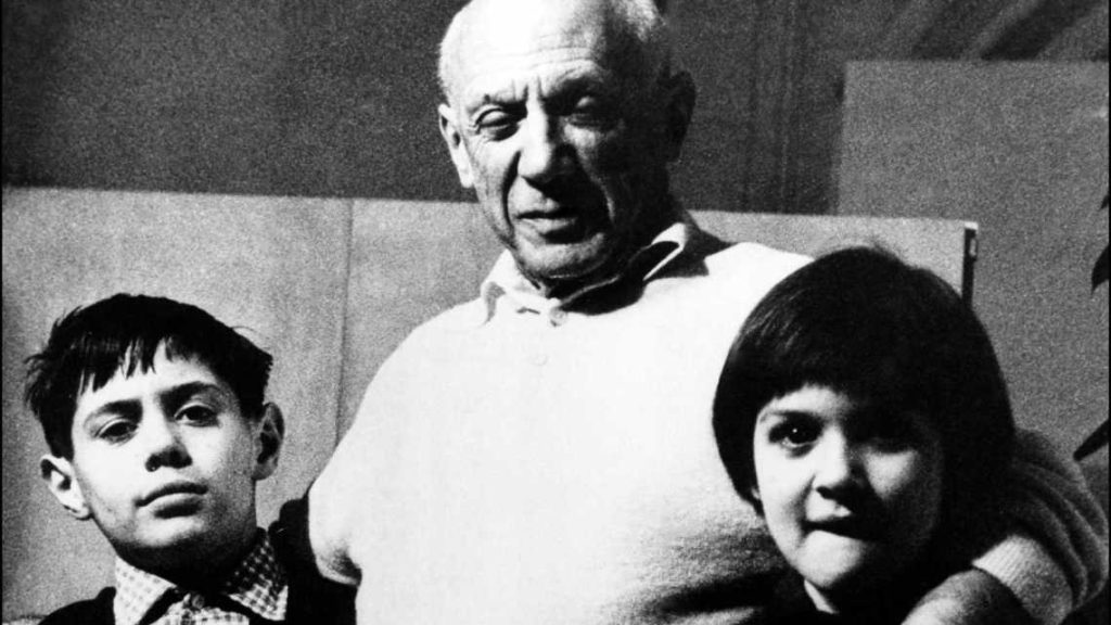 Picasso con sus hijos Claude y Paloma/Foto: RADIALRP