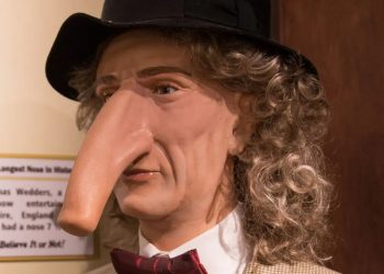 La nariz de Thomas Wedders ha sido inmortalizada en museos, donde se exhiben moldes y réplicas de su impresionante apéndice nasal